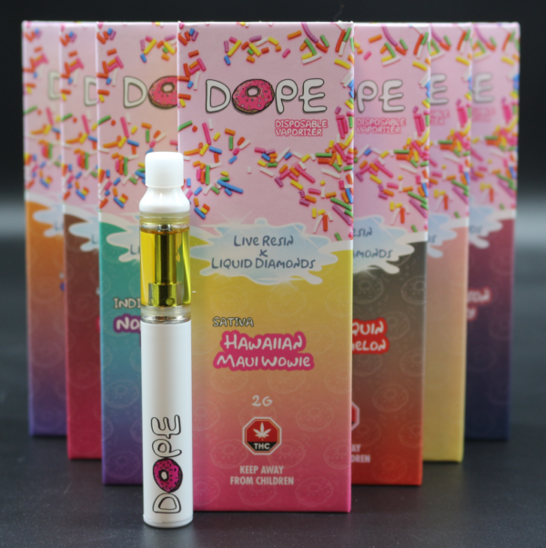 DOPE 2 Gram Vape Pens (live resin/diamonds)